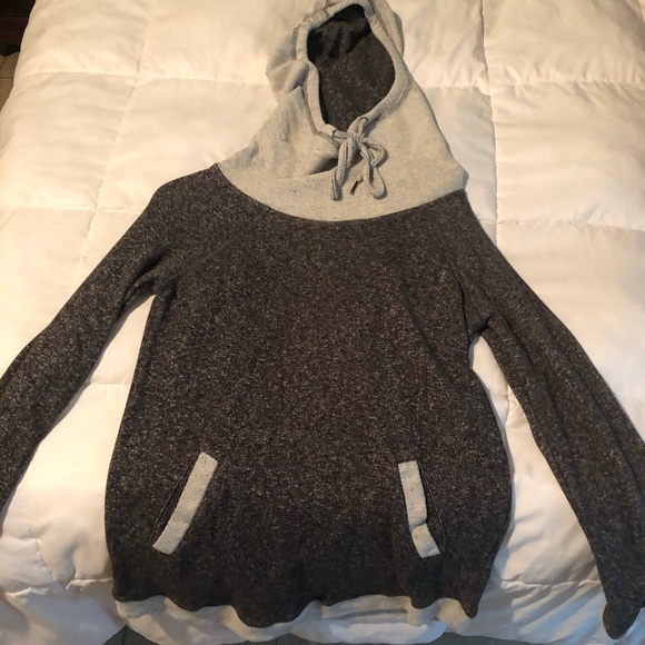 Long sleeve grey hooded tunic - Picture 1 of 1